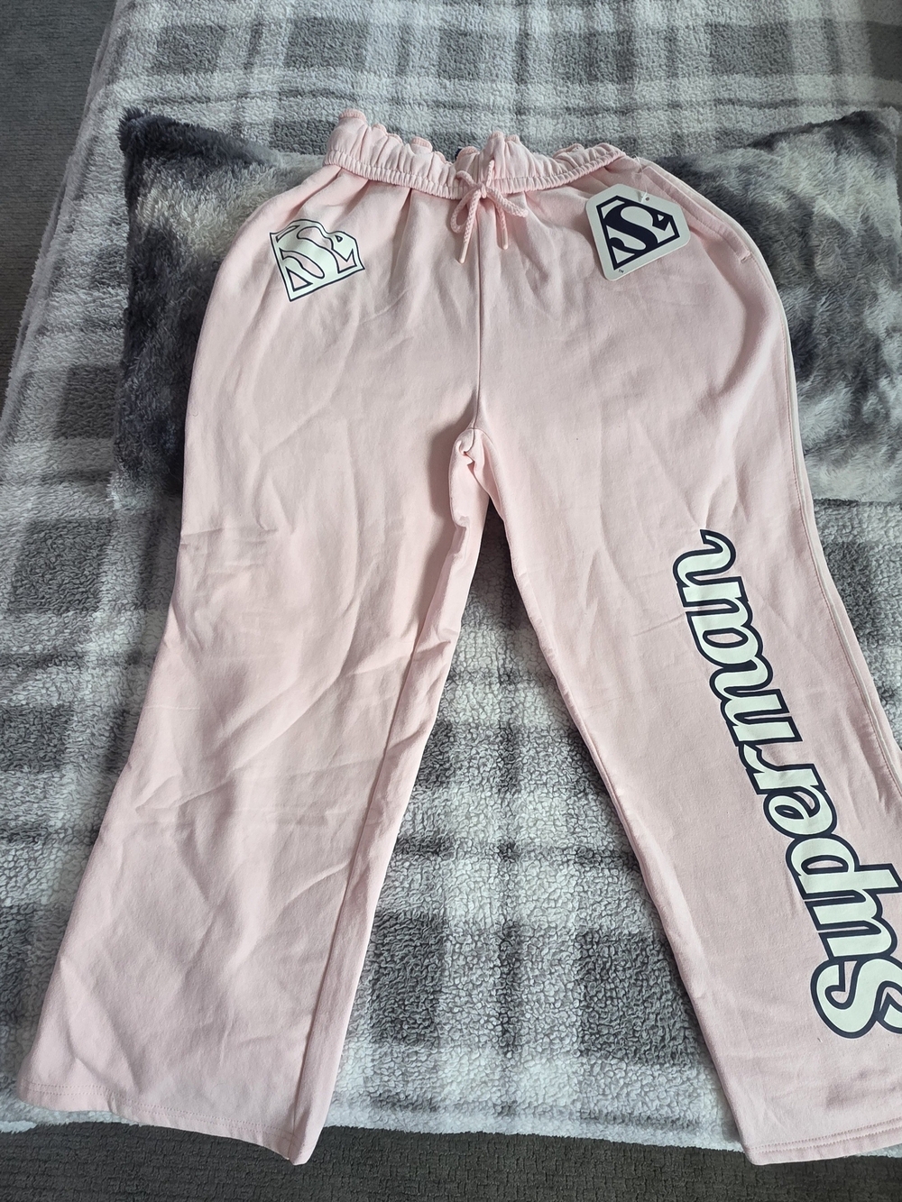 Pink DC Comics Logo Kids Sweatpants